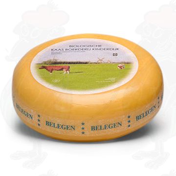 Matured Organic Gouda cheese | Entire cheese 5,4 kilo / 11.9 lbs