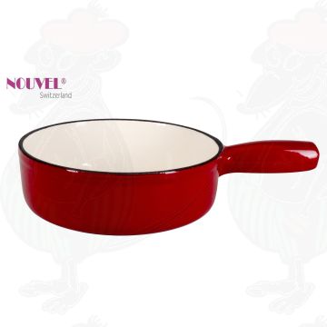Nouvel Fondue Pot Red/White 22cm