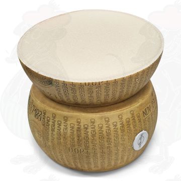 Parmigiano Reggiano D.O.P. - 24 months | Half a cheese 20 kilo - 44 lbs - Dish