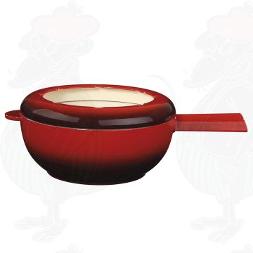 Spring Fondue Pot SAAS-FEE red 20 cm